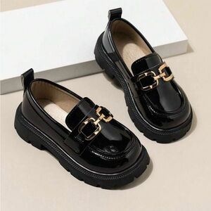 Stylish Black Kids Loafers